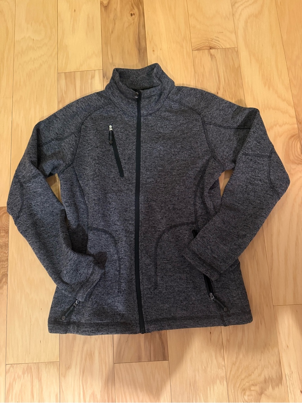 Women's Heather Charcoal Full-Zip Jacket